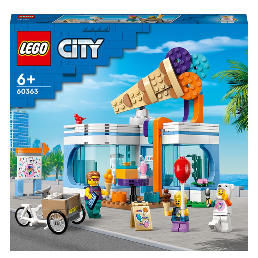 Конструктор LEGO City Магазин мороженого 296дет 60363 Конструктор LEGO City Магазин мороженого 296дет 60363