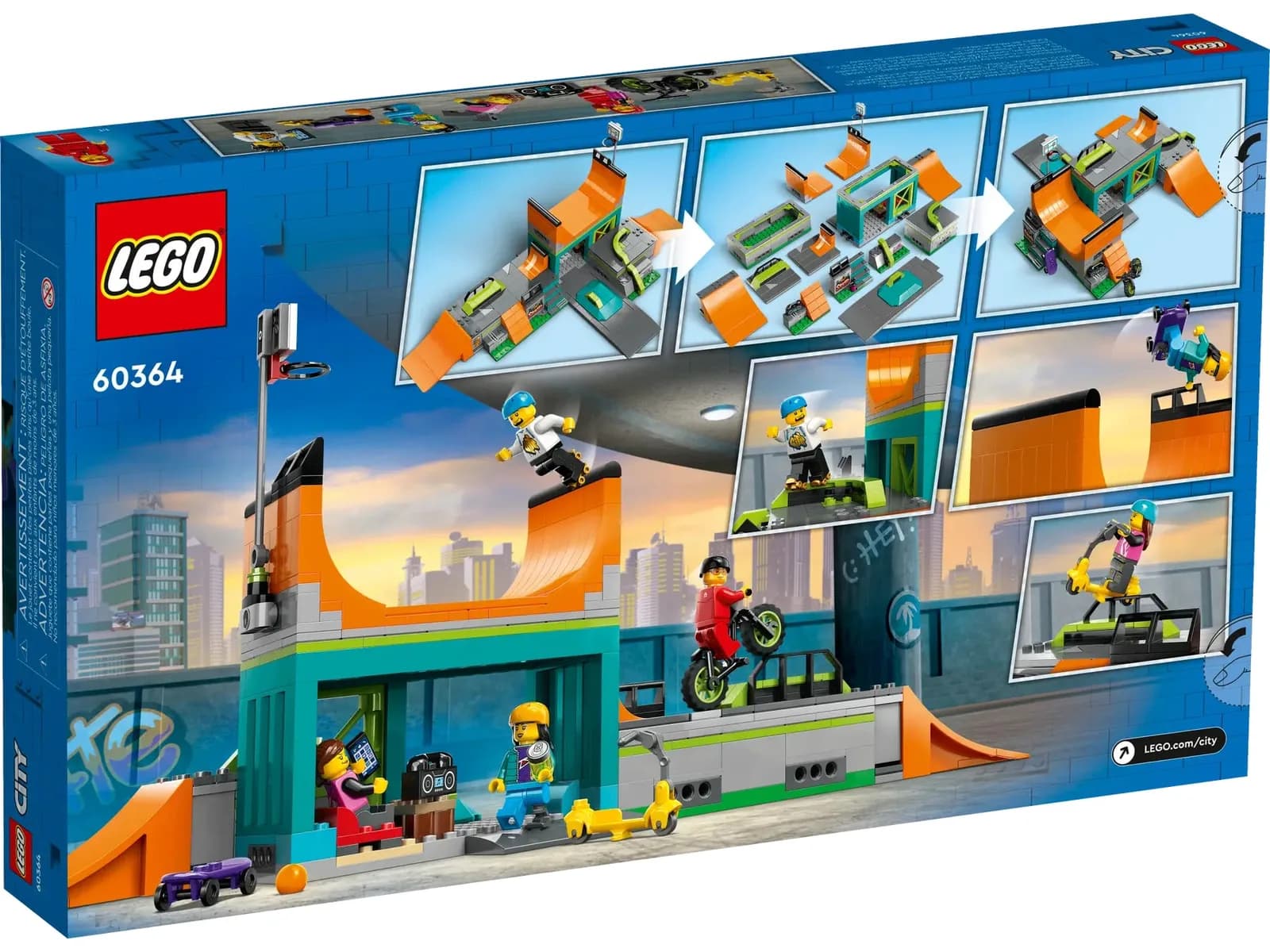 Конструктор LEGO Friends Уличный скейтпарк 454дет 60364 фото 2 Конструктор LEGO Friends Уличный скейтпарк 454дет 60364 фото 2