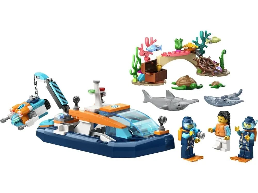 Конструктор LEGO City Дослідницький підводний човен 182дет 60377 фото 3 Конструктор LEGO City Дослідницький підводний човен 182дет 60377 фото 3