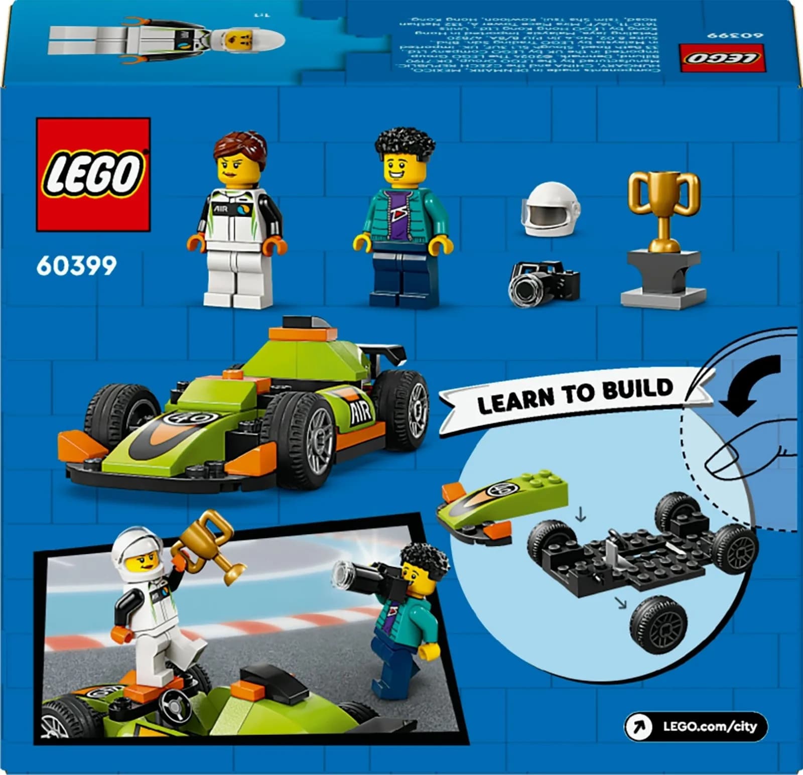 Конструктор Lego City Зеленый автомобиль для гонок 56дет 60399 фото 5 Конструктор Lego City Зеленый автомобиль для гонок 56дет 60399 фото 5