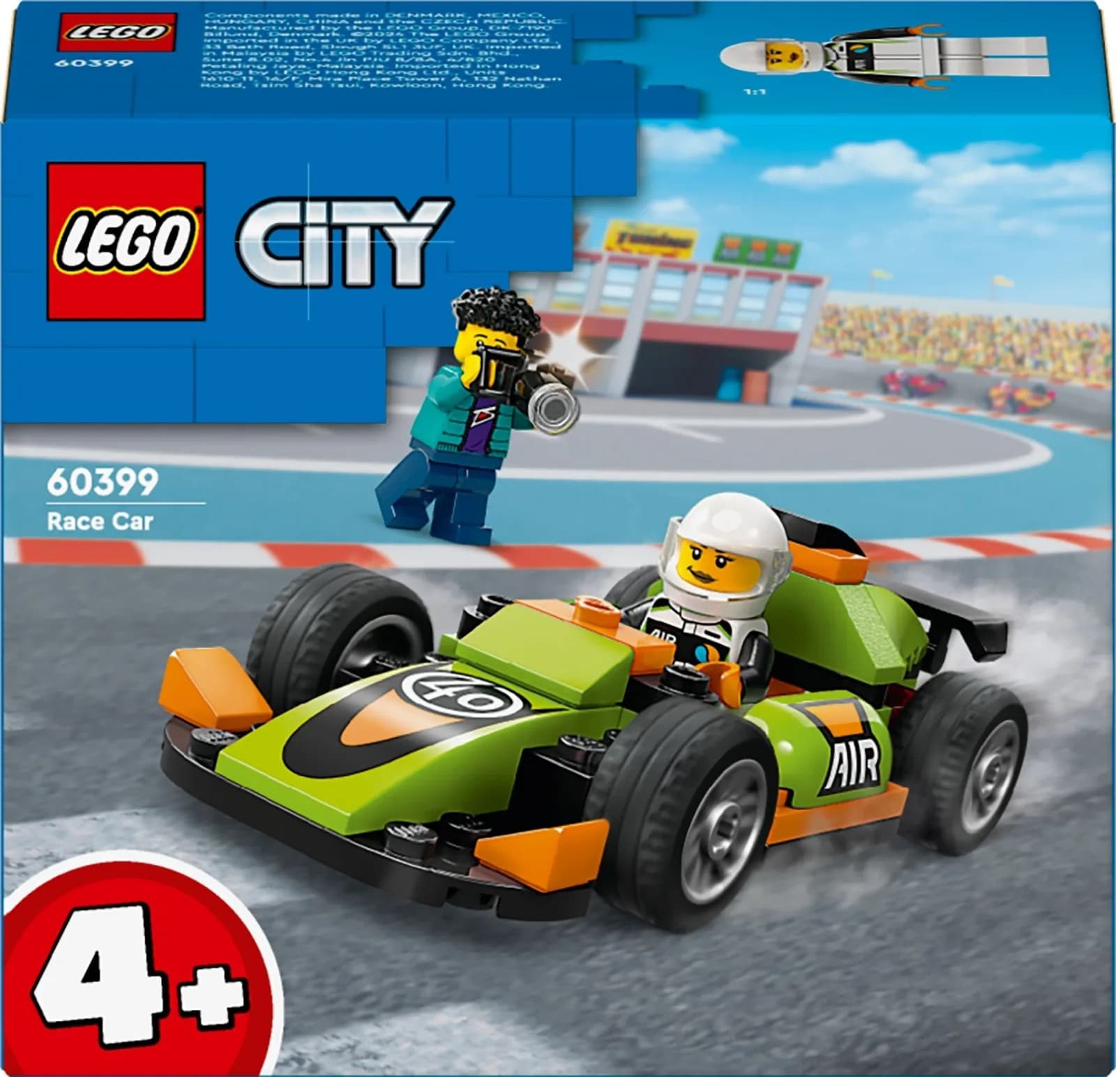 Конструктор Lego City Зеленый автомобиль для гонок 56дет 60399 фото 2 Конструктор Lego City Зеленый автомобиль для гонок 56дет 60399 фото 2