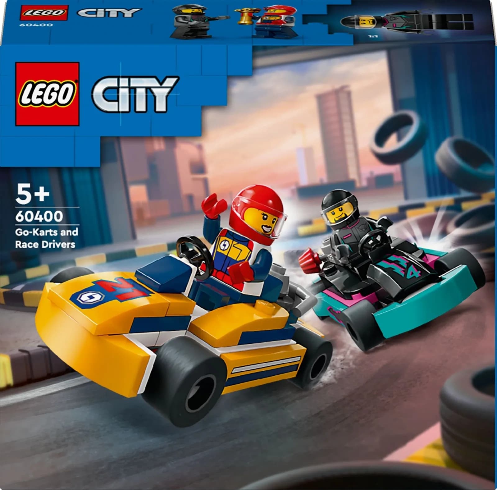 Конструктор Lego City Картинг і гонщики 99дет 60400 фото 5 Конструктор Lego City Картинг і гонщики 99дет 60400 фото 5