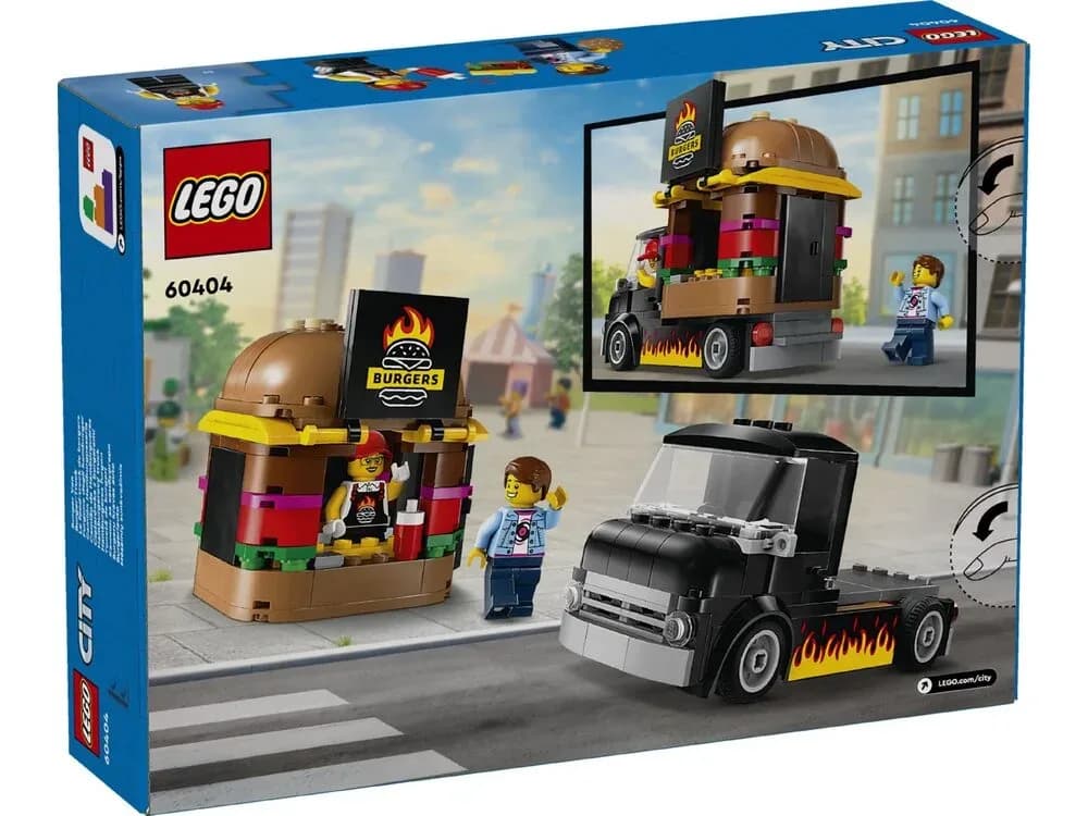 Конструктор Lego City Вантажівка з гамбургерами 194дет 60404 фото 9 Конструктор Lego City Вантажівка з гамбургерами 194дет 60404 фото 9