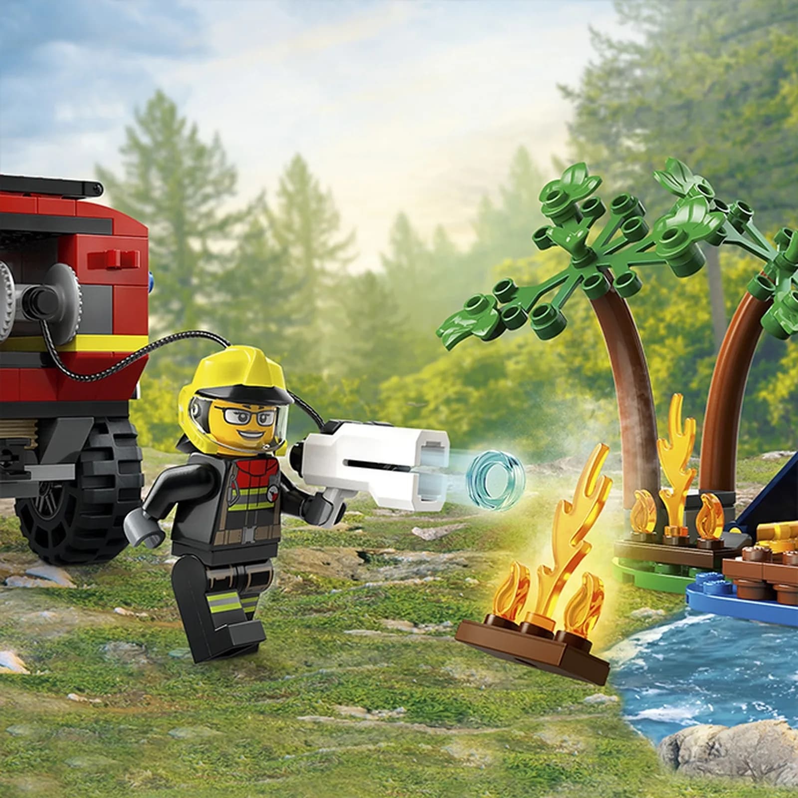 Конструктор Lego City Пожарный внедорожник со спасательной лодкой 301дет 60412 фото 5 Конструктор Lego City Пожарный внедорожник со спасательной лодкой 301дет 60412 фото 5