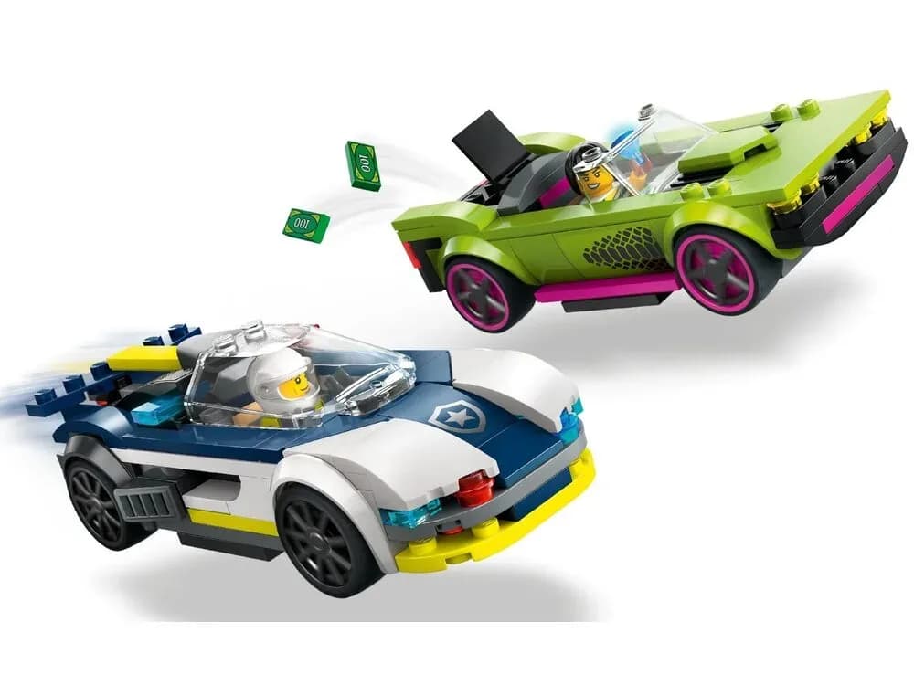 Конструктор Lego City Преследование маслкара на полицейском автомобиле 213дет 60415 фото 3 Конструктор Lego City Преследование маслкара на полицейском автомобиле 213дет 60415 фото 3