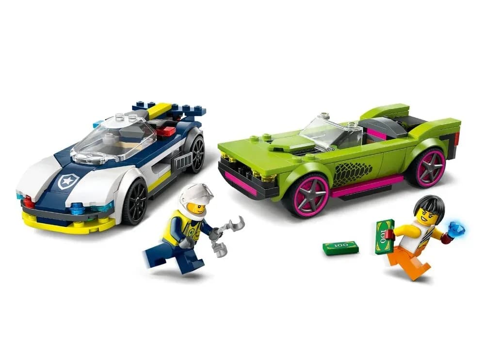 Конструктор Lego City Преследование маслкара на полицейском автомобиле 213дет 60415 фото 5 Конструктор Lego City Преследование маслкара на полицейском автомобиле 213дет 60415 фото 5