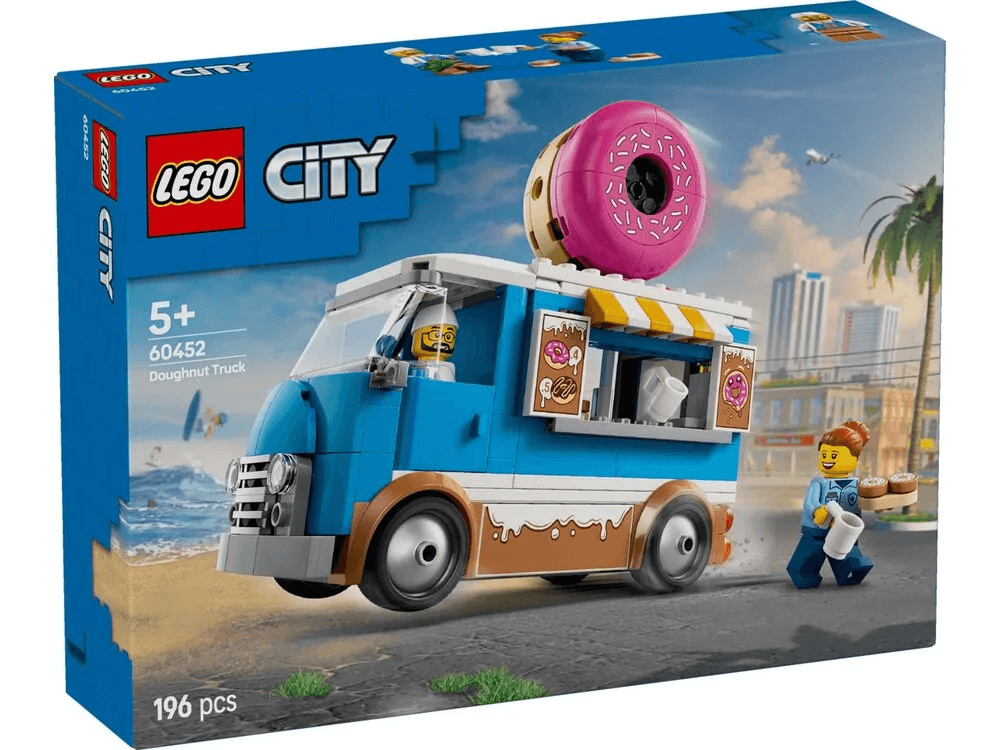 Конструктор Lego City Грузовик с пончиками 196дет 60452 Конструктор Lego City Грузовик с пончиками 196дет 60452