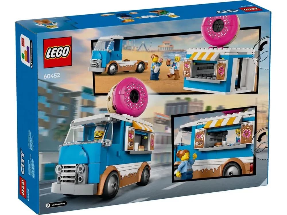 Конструктор Lego City Грузовик с пончиками 196дет 60452 фото 9 Конструктор Lego City Грузовик с пончиками 196дет 60452 фото 9