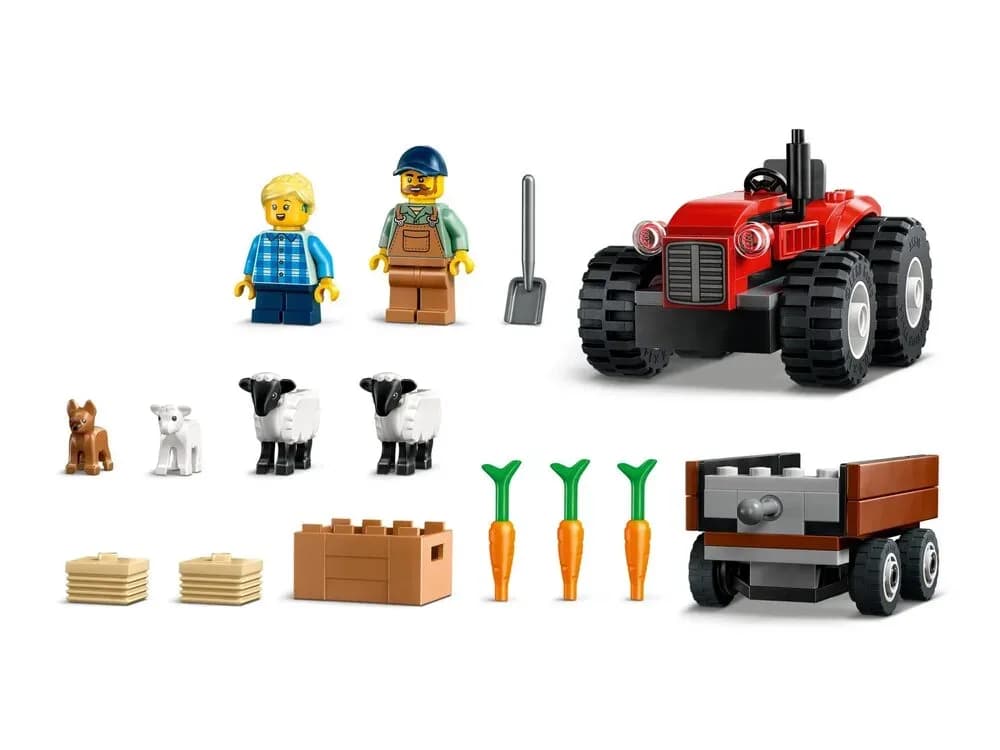 Конструктор Lego City Трактор із причепом і вівцями 116дет 60461 фото 4 Конструктор Lego City Трактор із причепом і вівцями 116дет 60461 фото 4