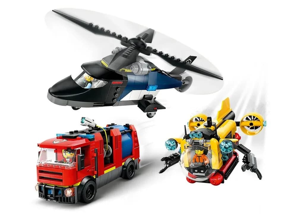 Конструктор Lego City Ремикс вертолетов, пожарных машин и подводных лодок 874дет 60462 фото 4 Конструктор Lego City Ремикс вертолетов, пожарных машин и подводных лодок 874дет 60462 фото 4