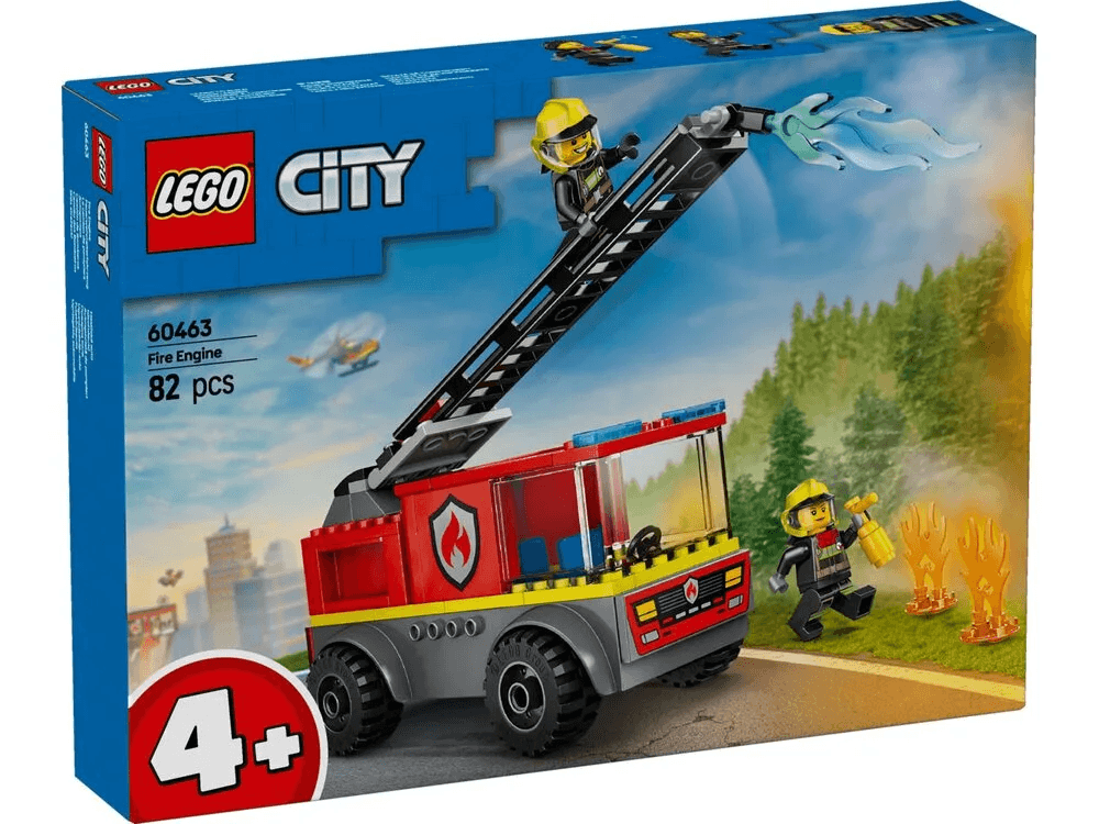 Конструктор Lego City Пожежна машина з драбиною 82дет 60463