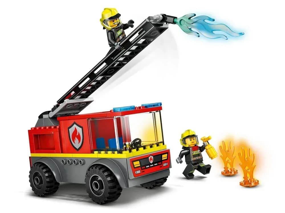 Конструктор Lego City Пожежна машина з драбиною 82дет 60463 фото 2