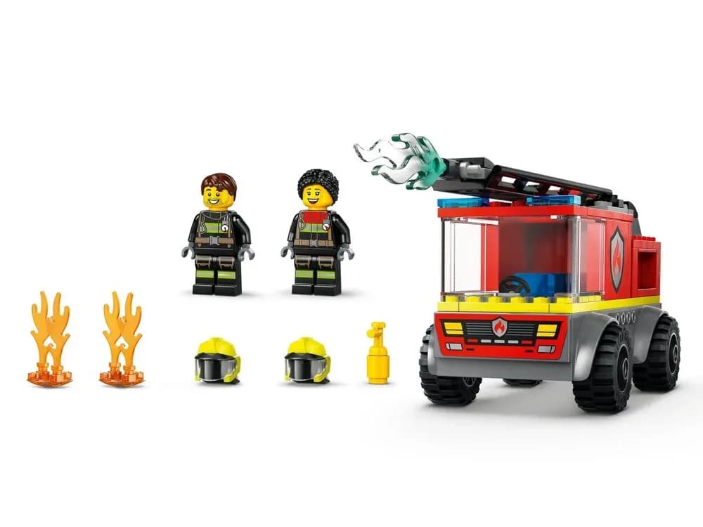 Конструктор Lego City Пожежна машина з драбиною 82дет 60463 фото 3