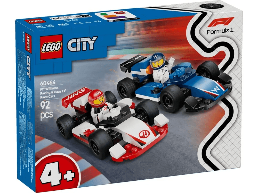 Конструктор Lego City Автомобілі для перегонів F1 92 дет 60464 Конструктор Lego City Автомобілі для перегонів F1 92 дет 60464