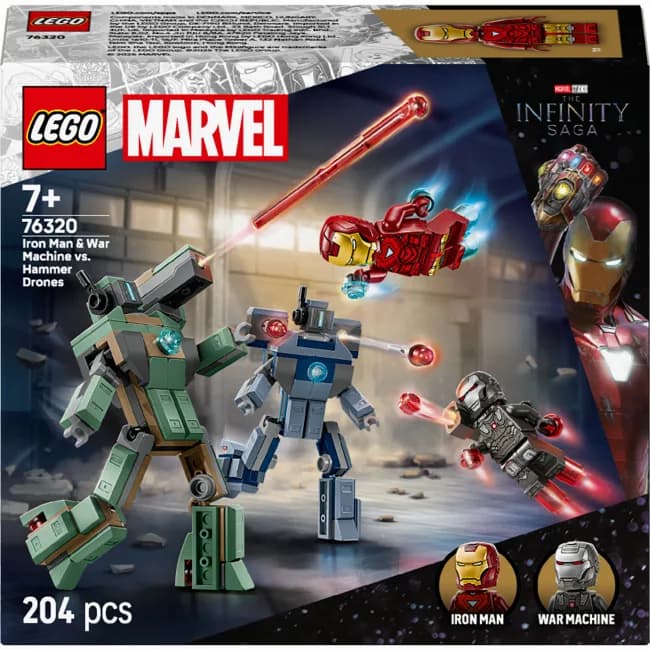 Конструктор Lego Super Heroes Залізна людина проти Хаммер Дронів 204дет 76320 фото 2 Конструктор Lego Super Heroes Залізна людина проти Хаммер Дронів 204дет 76320 фото 2