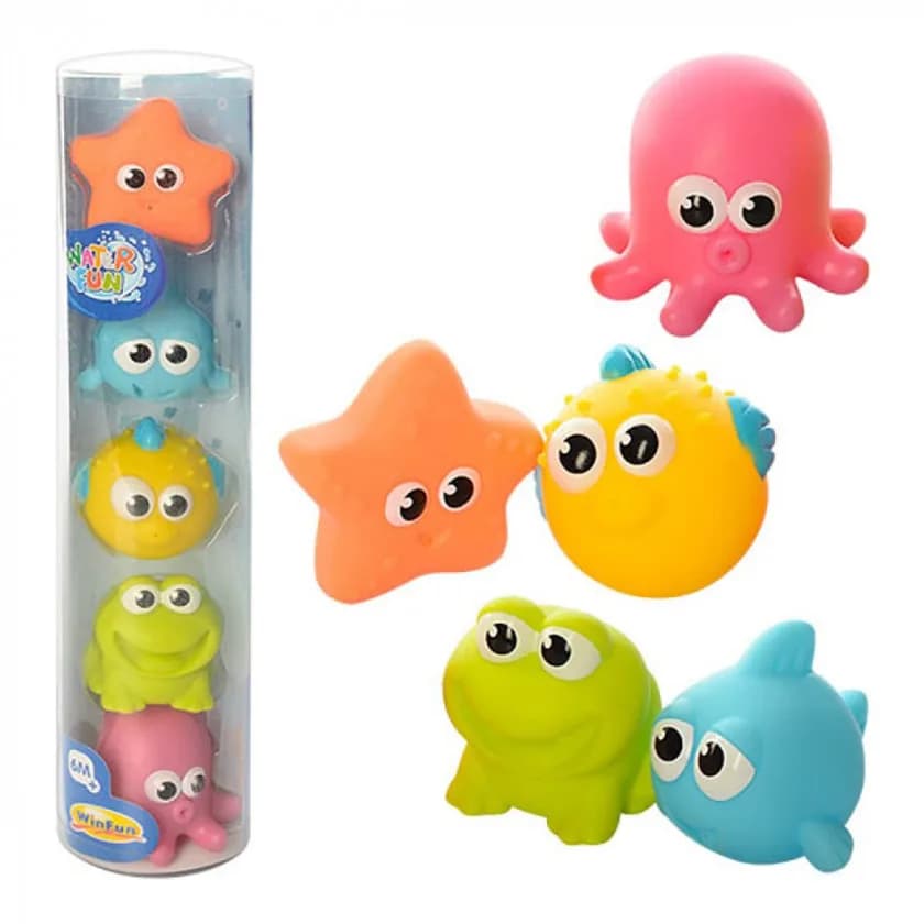 Игрушки для купания WinFun Морские обитатели 7118-NI фото 2 Игрушки для купания WinFun Морские обитатели 7118-NI фото 2