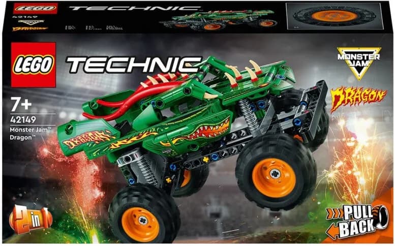 Конструктор Lego Technic Monster Jam Dragon 217дет 42149 фото 7
