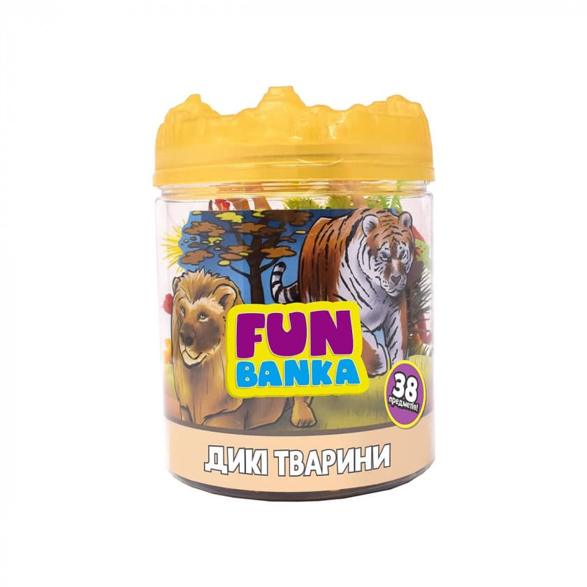 Ігровий набір Fun Banka Дикі тварини 320385-UA Ігровий набір Fun Banka Дикі тварини 320385-UA