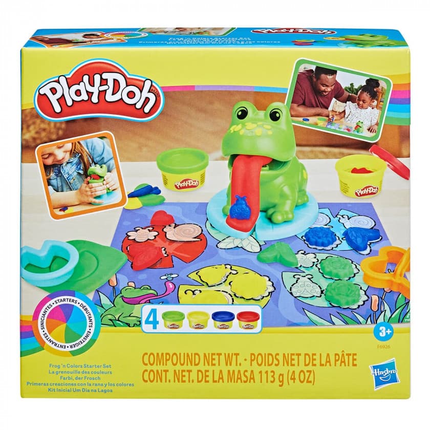 Набір для ліплення Play-Doh Жабка та кольори F6926 Набір для ліплення Play-Doh Жабка та кольори F6926