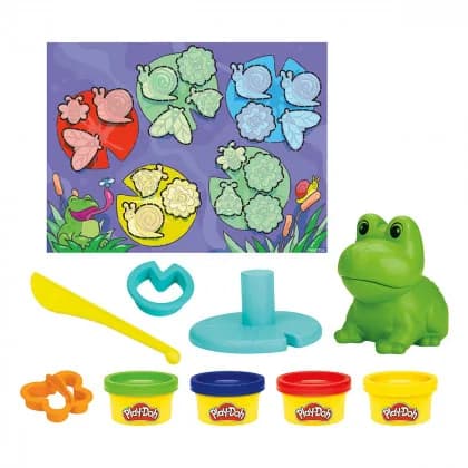 Набір для ліплення Play-Doh Жабка та кольори F6926 фото 4 Набір для ліплення Play-Doh Жабка та кольори F6926 фото 4