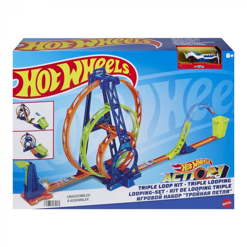 Трек Hot Wheels Тройная петля HMX37 фото 6