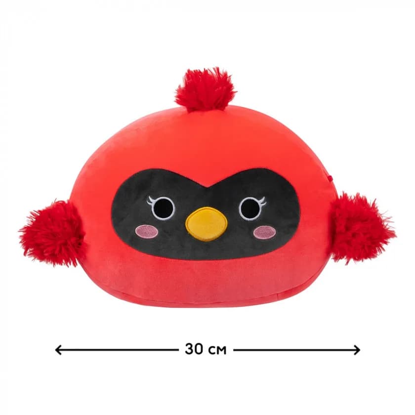 Іграшка м'яка Squishmallows Червоний кардинал 30см SQCR04194 фото 2 Іграшка м'яка Squishmallows Червоний кардинал 30см SQCR04194 фото 2