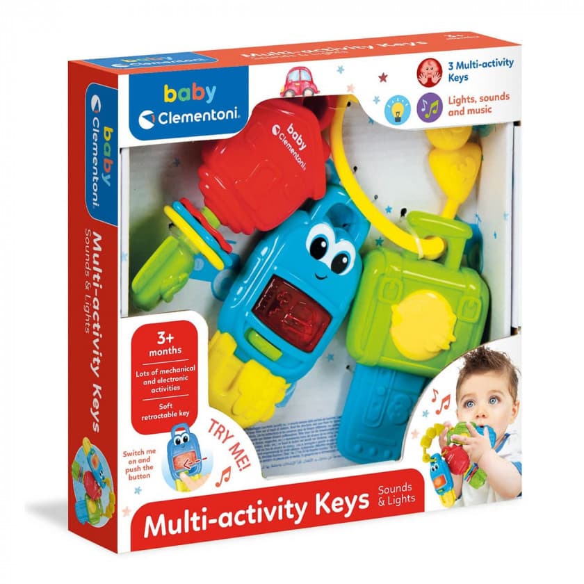 Погремушка музыкальная Clementoni Multi-activity Keys 17460 Погремушка музыкальная Clementoni Multi-activity Keys 17460