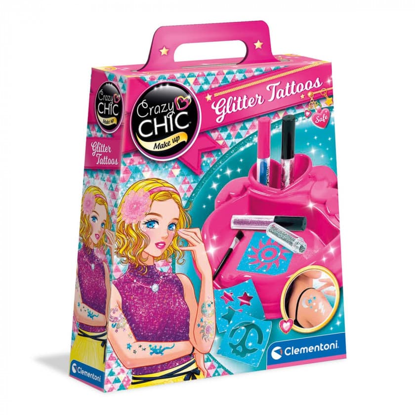 Набор для тату Clementoni Glitter Tattoos 18513 Набор для тату Clementoni Glitter Tattoos 18513