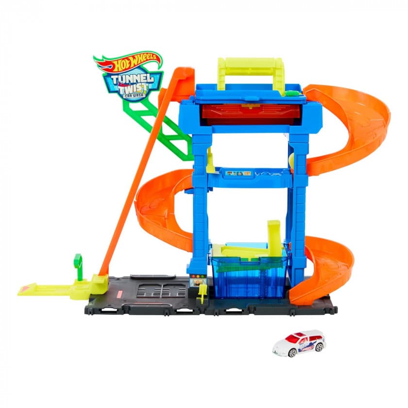 Трек Hot Wheels Автомийка: Шалені віражі HTN80 Трек Hot Wheels Автомийка: Шалені віражі HTN80
