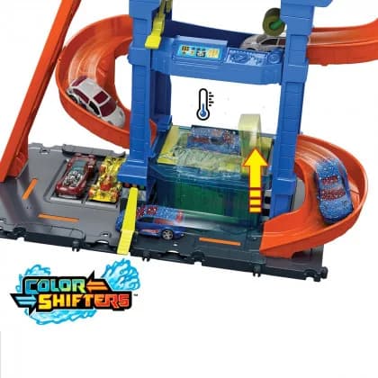 Трек Hot Wheels Автомийка: Шалені віражі HTN80 фото 4 Трек Hot Wheels Автомийка: Шалені віражі HTN80 фото 4