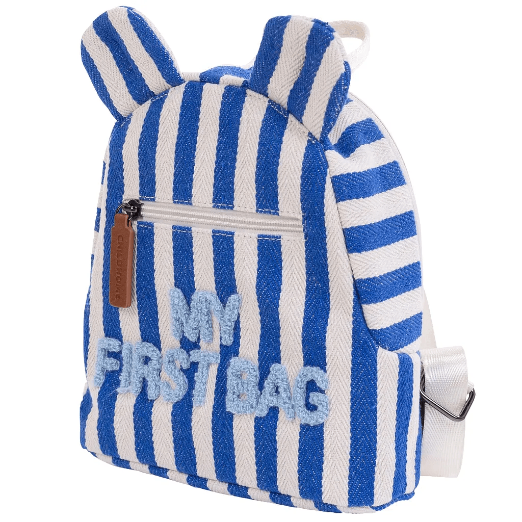 Рюкзак Childhome My first bag stripes electric blue CWKIDBSTBL Рюкзак Childhome My first bag stripes electric blue CWKIDBSTBL