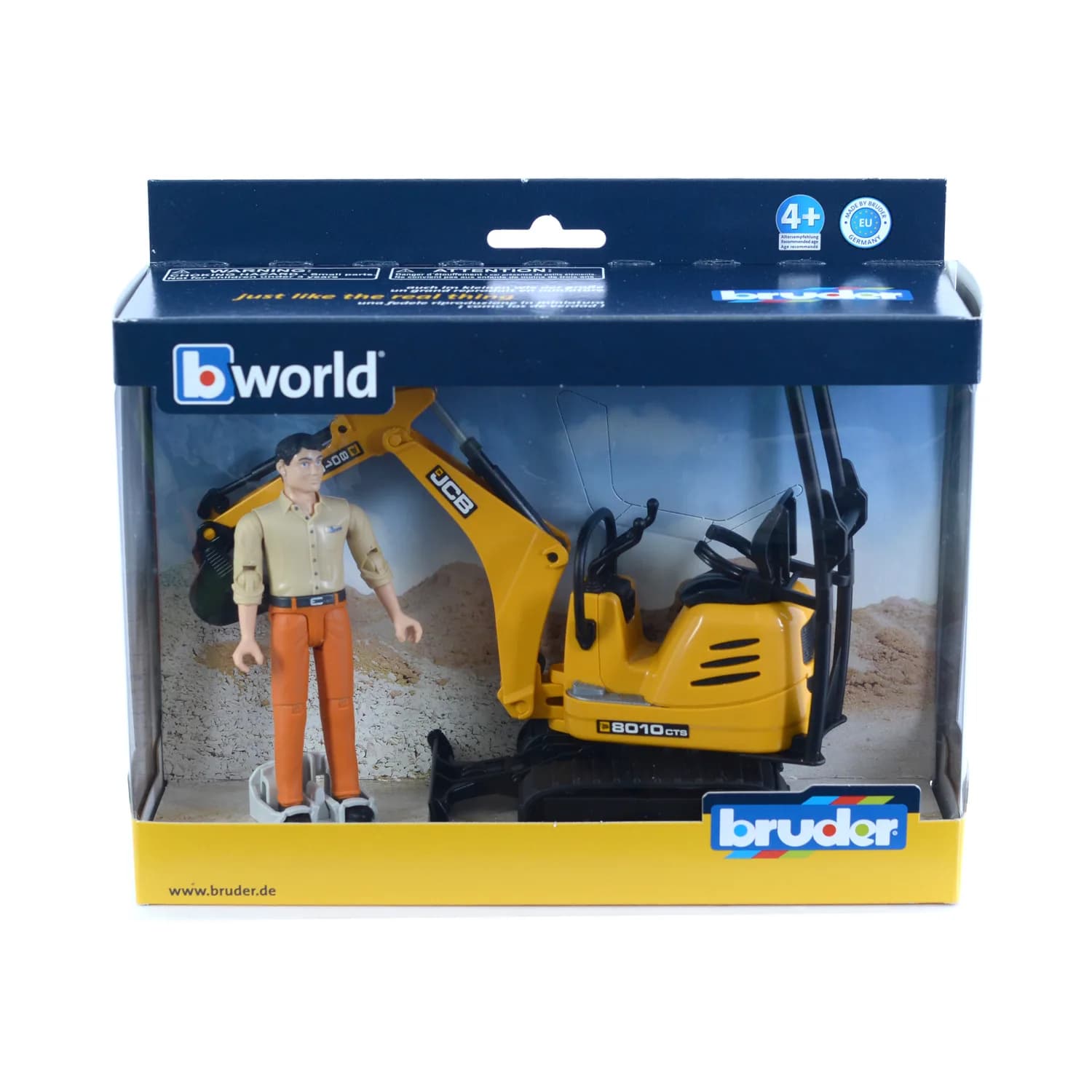 Міні-екскаватор Cat 1:16 з водієм Bruder 62002 фото 4 Міні-екскаватор Cat 1:16 з водієм Bruder 62002 фото 4
