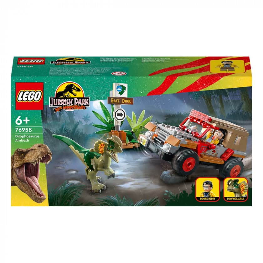 Конструктор Lego Jurassic Park Засідка дилофозавра 211дет 76958 Конструктор Lego Jurassic Park Засідка дилофозавра 211дет 76958