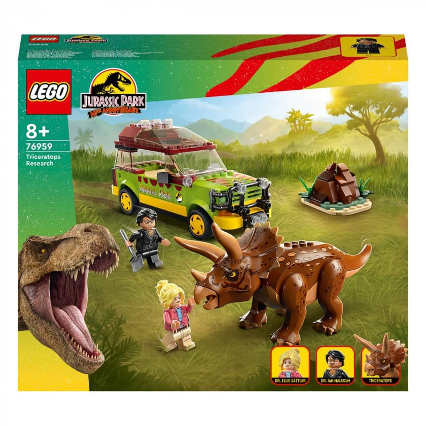 Конструктор Lego Jurassic Park Дослідження трицератопсів 281дет 76959 Конструктор Lego Jurassic Park Дослідження трицератопсів 281дет 76959