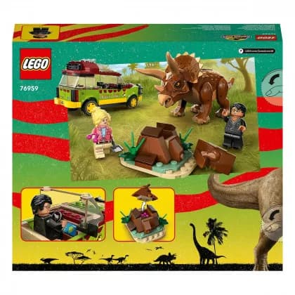 Конструктор Lego Jurassic Park Дослідження трицератопсів 281дет 76959 фото 9 Конструктор Lego Jurassic Park Дослідження трицератопсів 281дет 76959 фото 9
