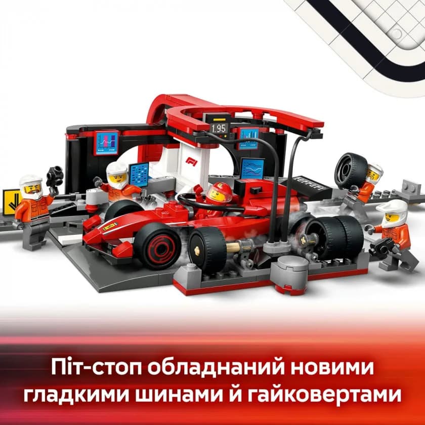 Конструктор Lego City Пит-стоп и пит-экипаж F1 322дет 60443 фото 7 Конструктор Lego City Пит-стоп и пит-экипаж F1 322дет 60443 фото 7