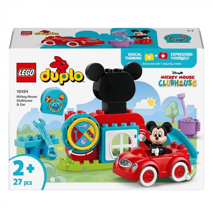 Конструктор Lego Duplo Микки Маус: Клубный дом и автомобиль 27дет 10454 Конструктор Lego Duplo Микки Маус: Клубный дом и автомобиль 27дет 10454