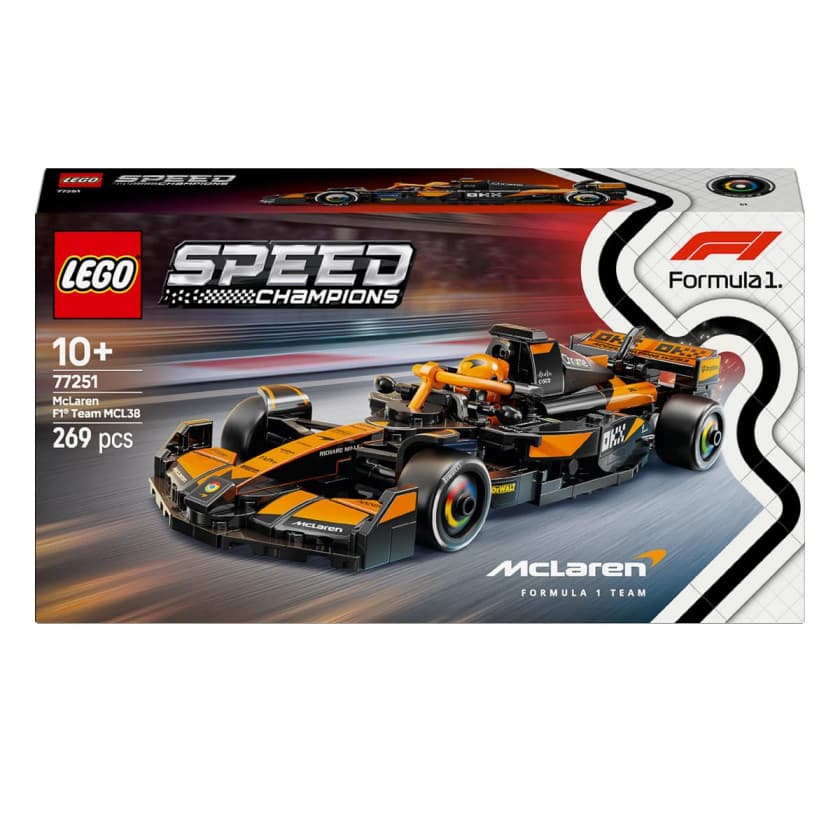 Конструктор Legol Speed Champions F1® McLaren Team MCL38 269дет 77251 Конструктор Legol Speed Champions F1® McLaren Team MCL38 269дет 77251