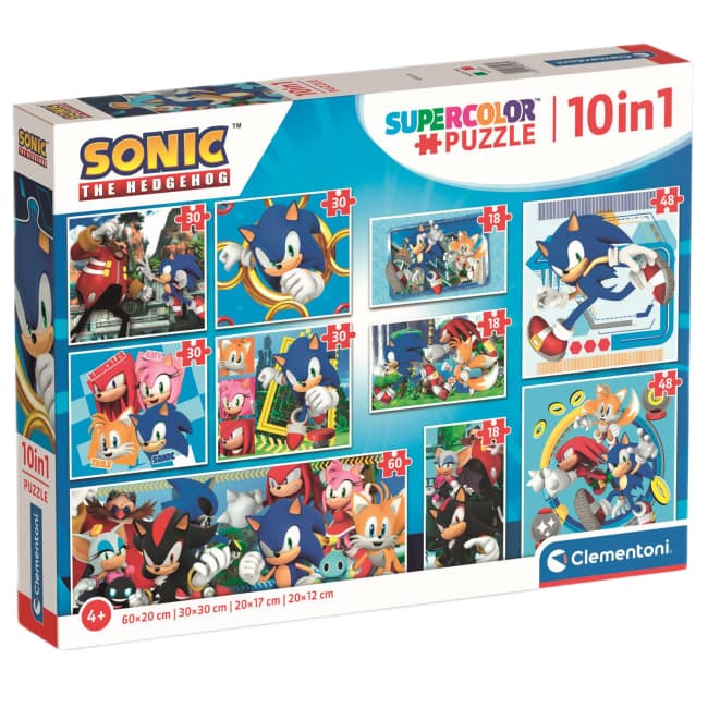 Пазл 10в1 Clementoni Sonic 80508 Пазл 10в1 Clementoni Sonic 80508