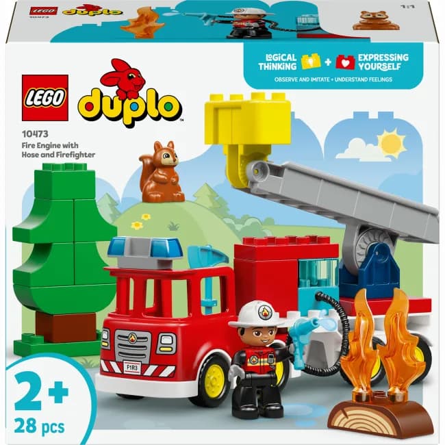 Конструктор Lego Duplo Пожежна машина з пожежником 28дет 10473 фото 2