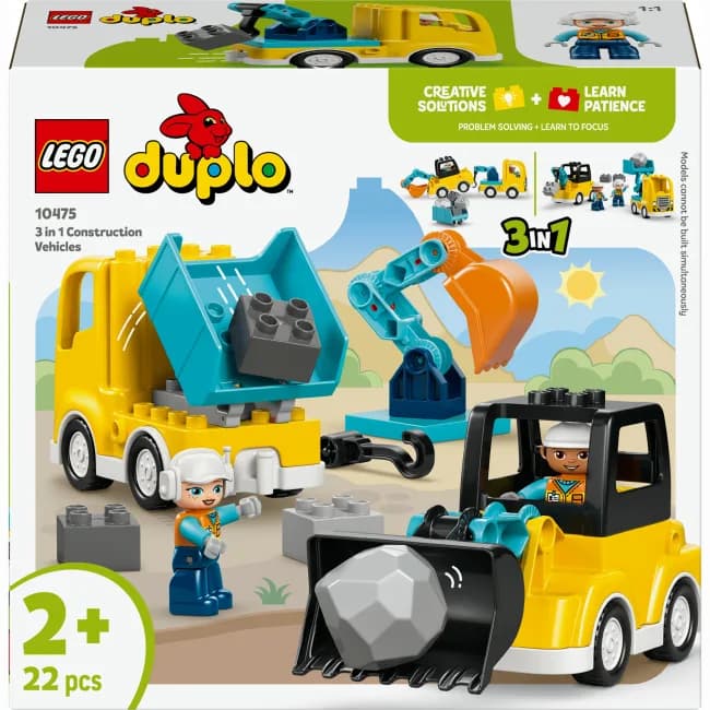 Конструктор Lego Duplo 3в1 Будівельна техніка 22дет 10475 фото 2 Конструктор Lego Duplo 3в1 Будівельна техніка 22дет 10475 фото 2