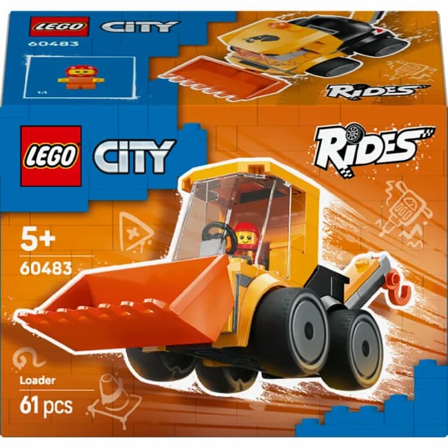 Конструктор Lego City Будівельний навантажувач 61дет 60483 фото 2 Конструктор Lego City Будівельний навантажувач 61дет 60483 фото 2