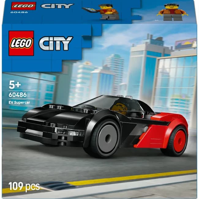 Конструктор Lego City Электрический суперкар 109дет 60486 фото 2 Конструктор Lego City Электрический суперкар 109дет 60486 фото 2
