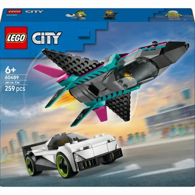 Конструктор Lego City Реактивный самолет против автомобиля 259дет 60489 фото 2 Конструктор Lego City Реактивный самолет против автомобиля 259дет 60489 фото 2