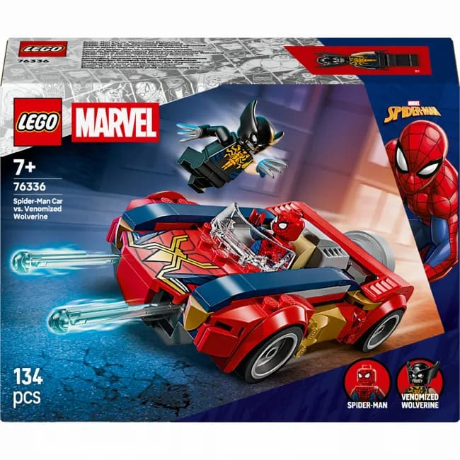 Конструктор Lego Super Heroes Автомобиль Человека-паука vs. Отравленный Росомаха 76336 фото 2
