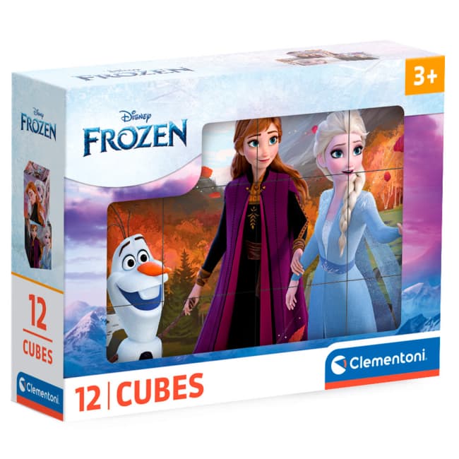 Кубики Clementoni Frozen 12шт 41192