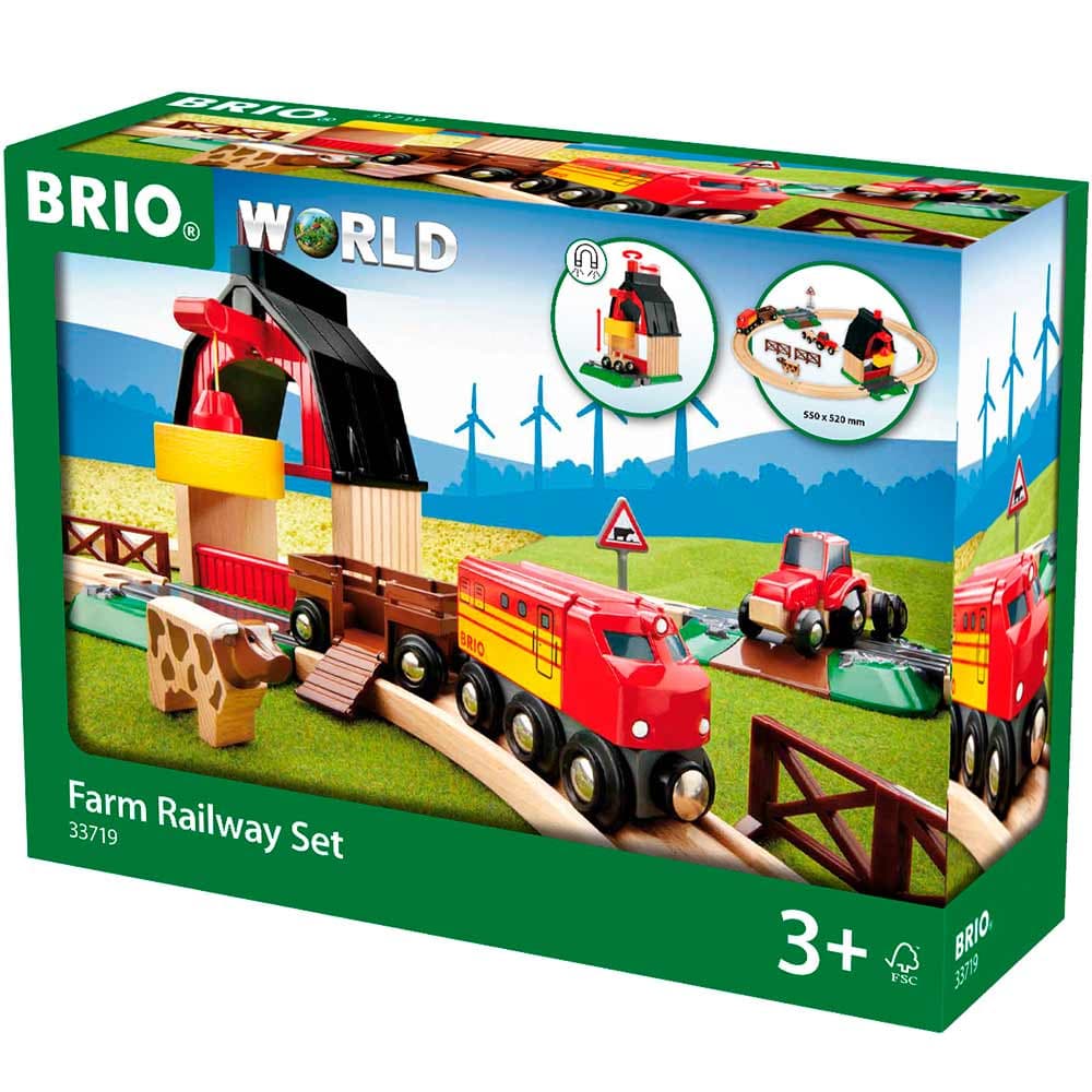 Дитяча залізниця BRIO Ферма 33719