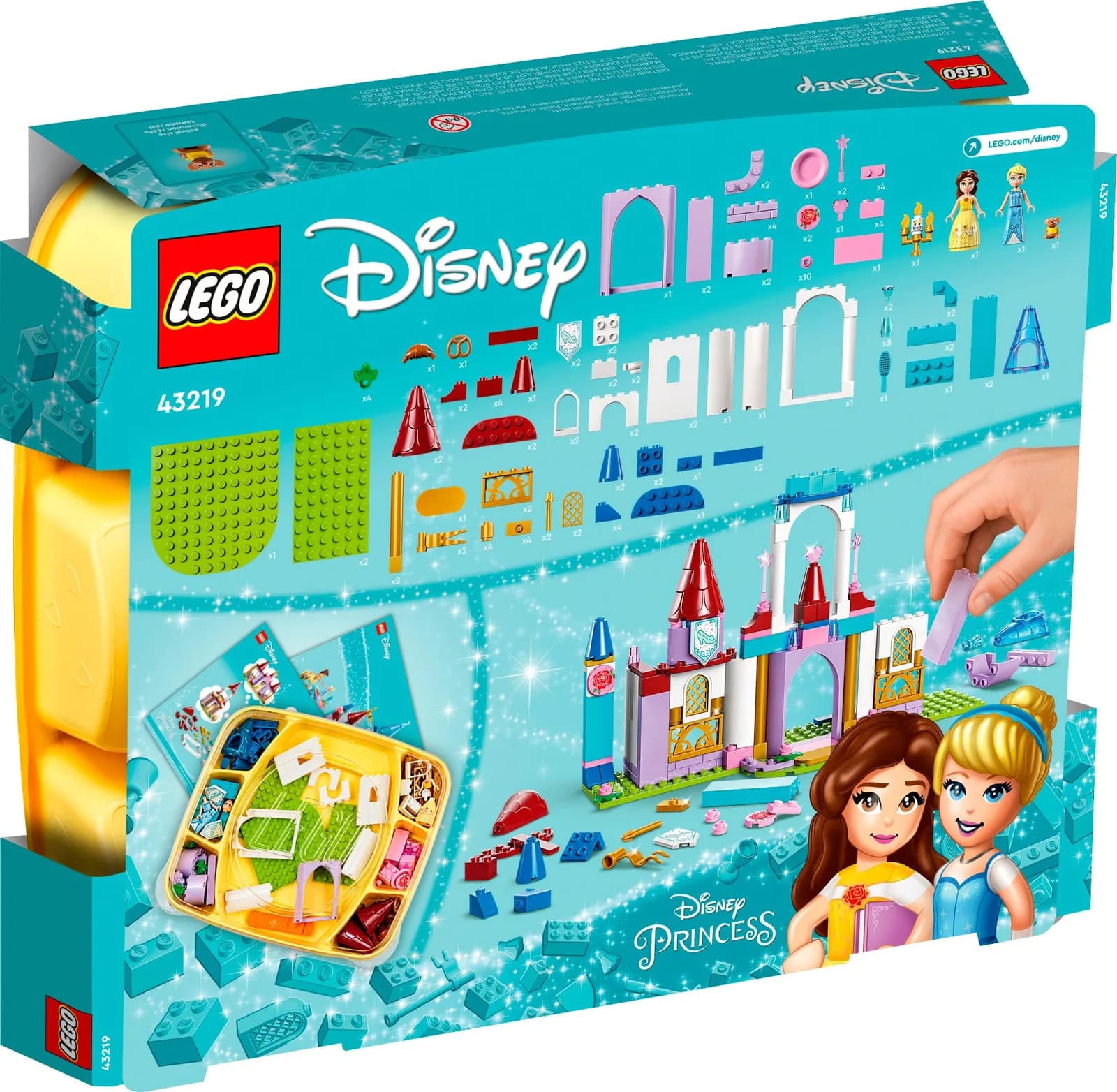 Конструктор Lego Disney Творчі замки диснеївських принцес 140дет 43219 фото 2