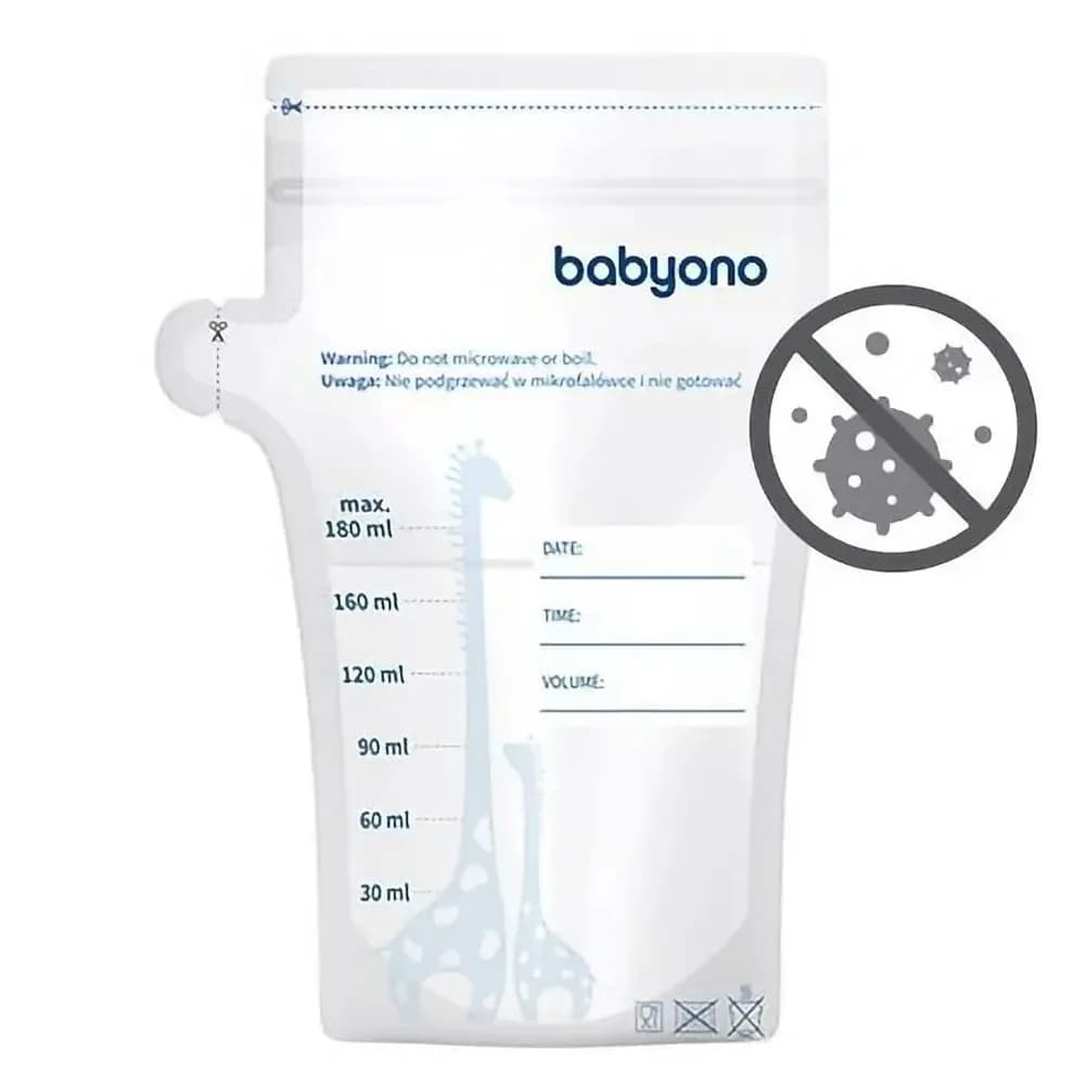 Пакеты для хранения молока BabyOno 180мл 30шт 1084 фото 5 Пакеты для хранения молока BabyOno 180мл 30шт 1084 фото 5