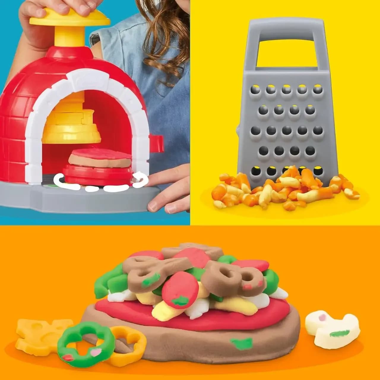 Набір для ліплення Play-Doh Печемо піцу F4373 фото 8 Набір для ліплення Play-Doh Печемо піцу F4373 фото 8
